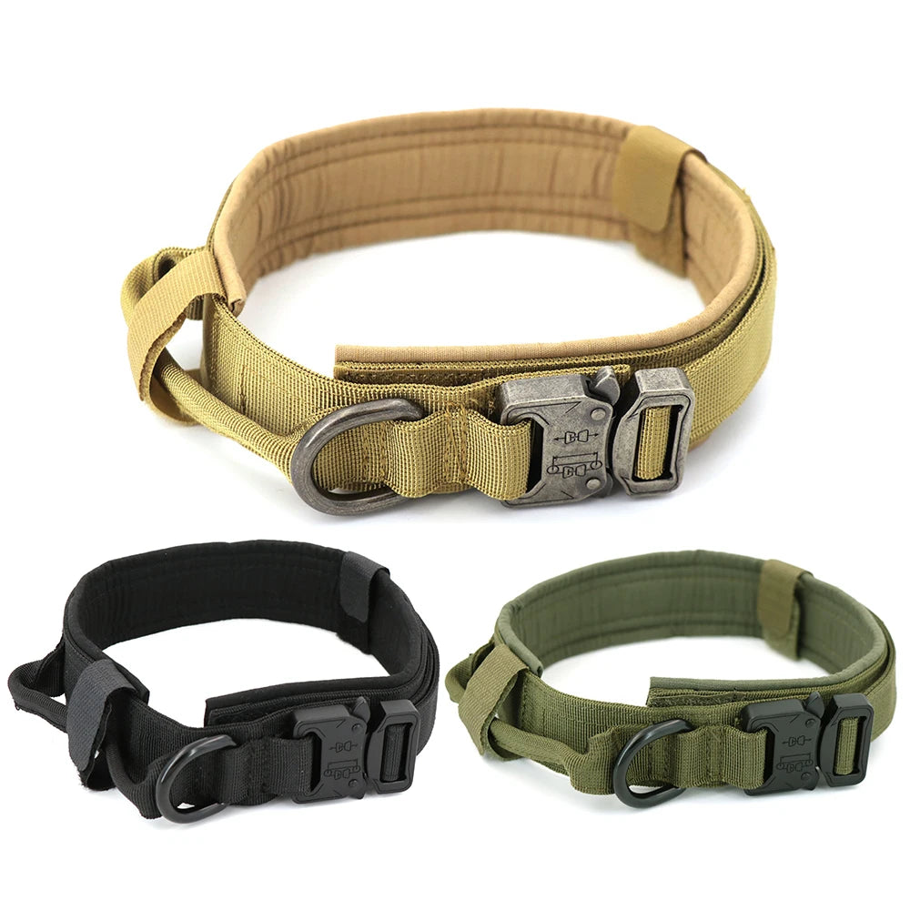 Adjustable Metal-Buckel Control Dog Collar