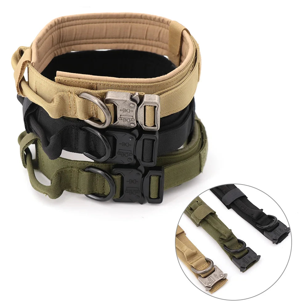 Adjustable Metal-Buckel Control Dog Collar