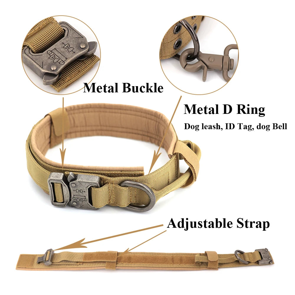 Adjustable Metal-Buckel Control Dog Collar