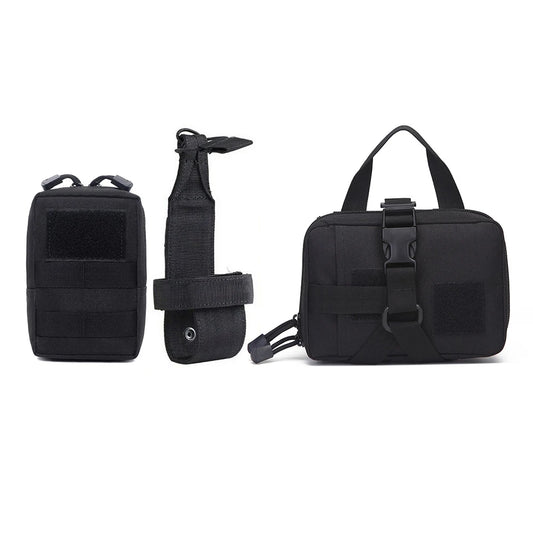 Detachable Tactical MOLLE Pouches (3-Piece Set)