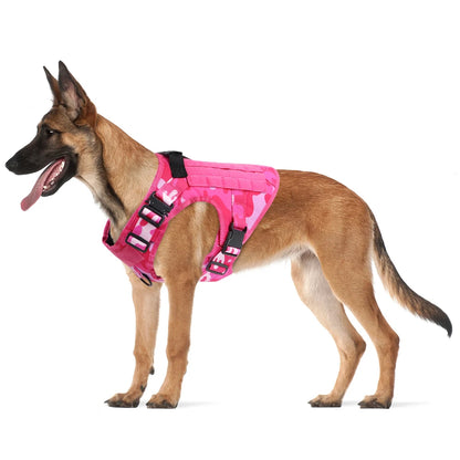 Pink Advanced Tactical No-Pull Dog Harness