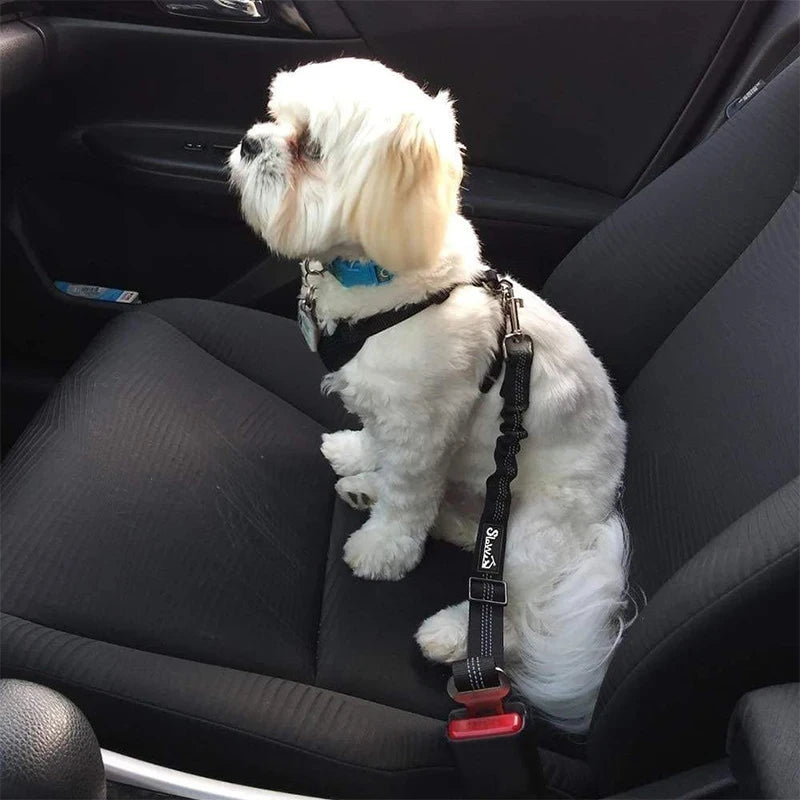 Durable Adjustable Elastic Reflective Dog Seat Belt