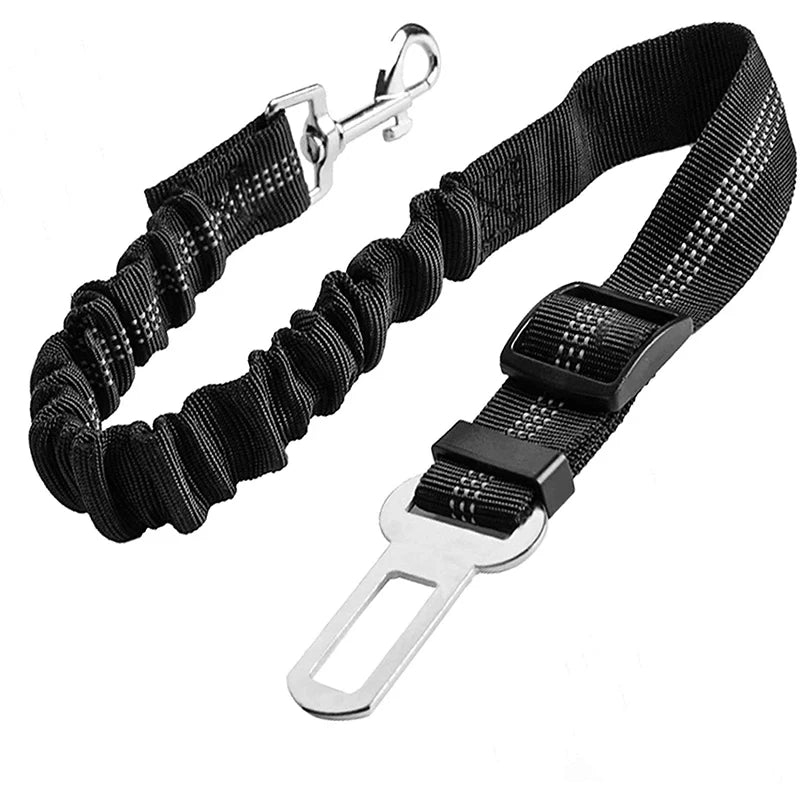 Durable Adjustable Elastic Reflective Dog Seat Belt