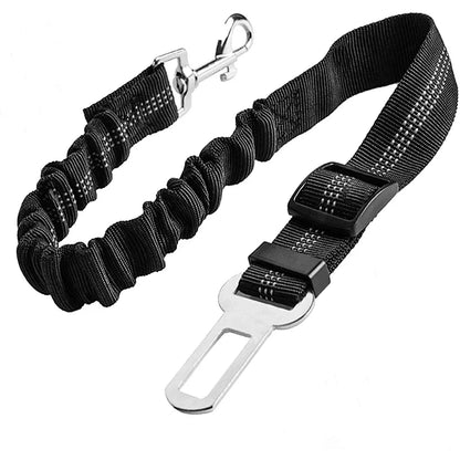 Durable Adjustable Elastic Reflective Dog Seat Belt