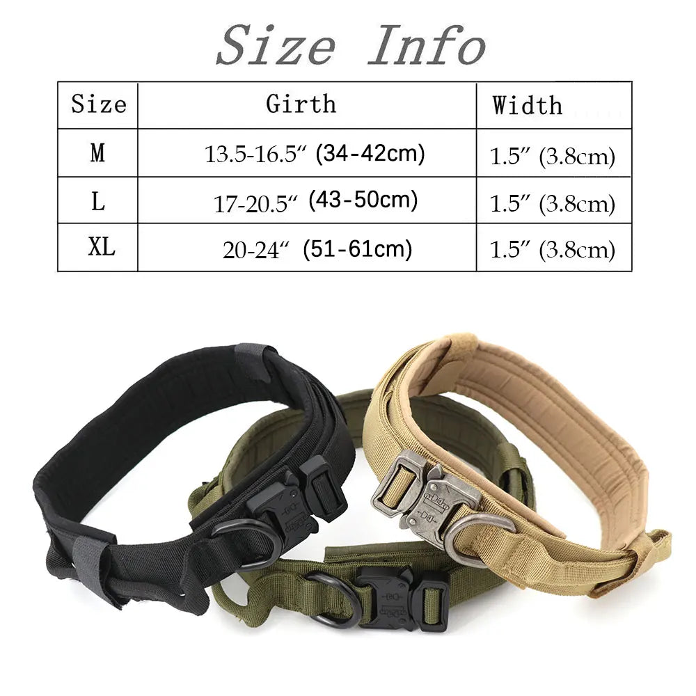 Adjustable Metal-Buckel Control Dog Collar